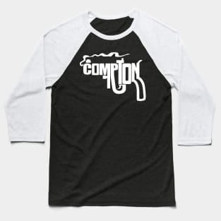 COMPTON Smoking Gun 90s West Coast Style Baseball T-Shirt